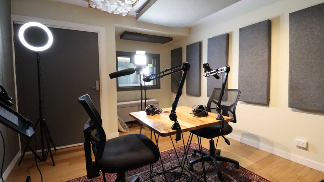 Podcaster studio at Brightside Surry Hills